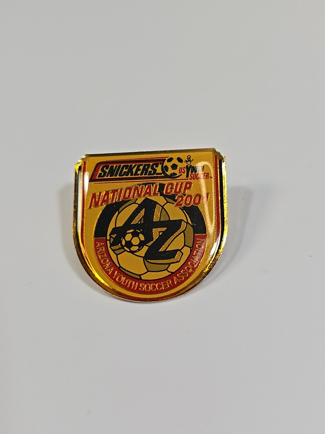 Snickers National Cup 2001 Lapel Pin Arizona Youth Soccer Association Tournament