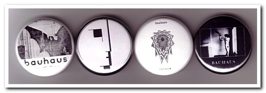 BAUHAUS Buttons Pins Badges goth gothic rock post-punk / bela legosi BAUHAUS Buttons Pins Badges goth gothic rock post-punk / bela legosi