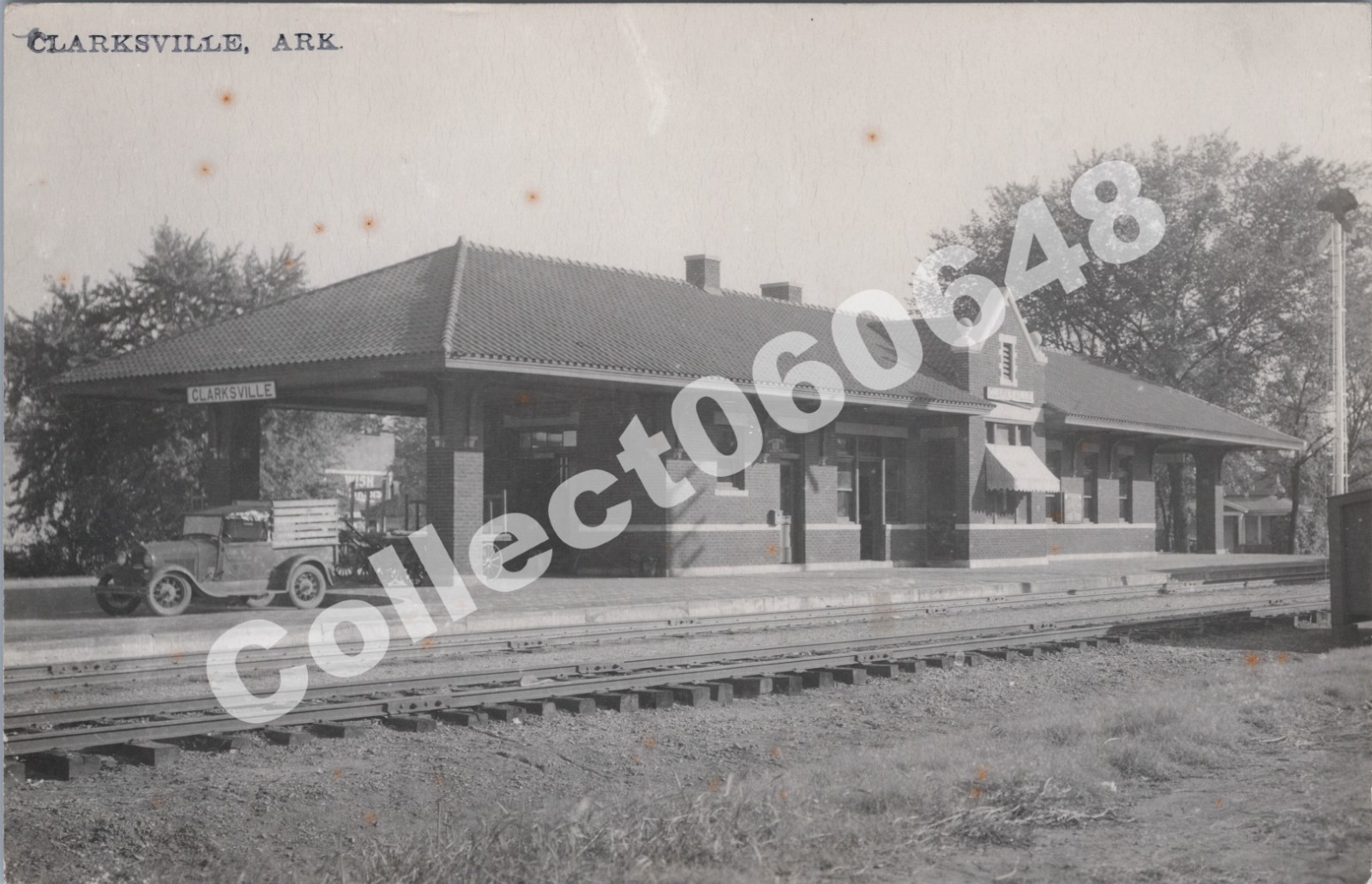 RPPC-Clarksville AK-Railroad Station-Train Depot-RR-Johnson County-Arkansas-RP
