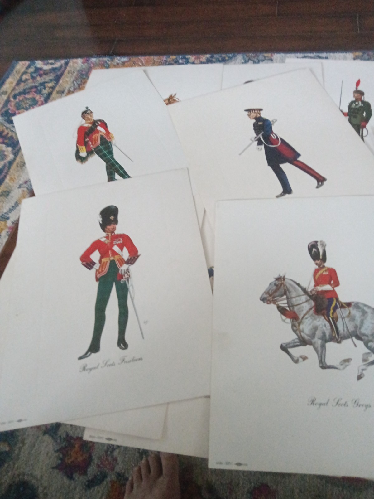 Vintage Dewar's White Label Regimental Series Prints Set Of 20