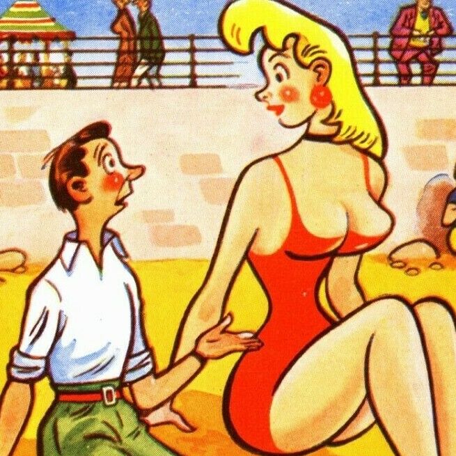 Vintage Beach Humor Postcard \
