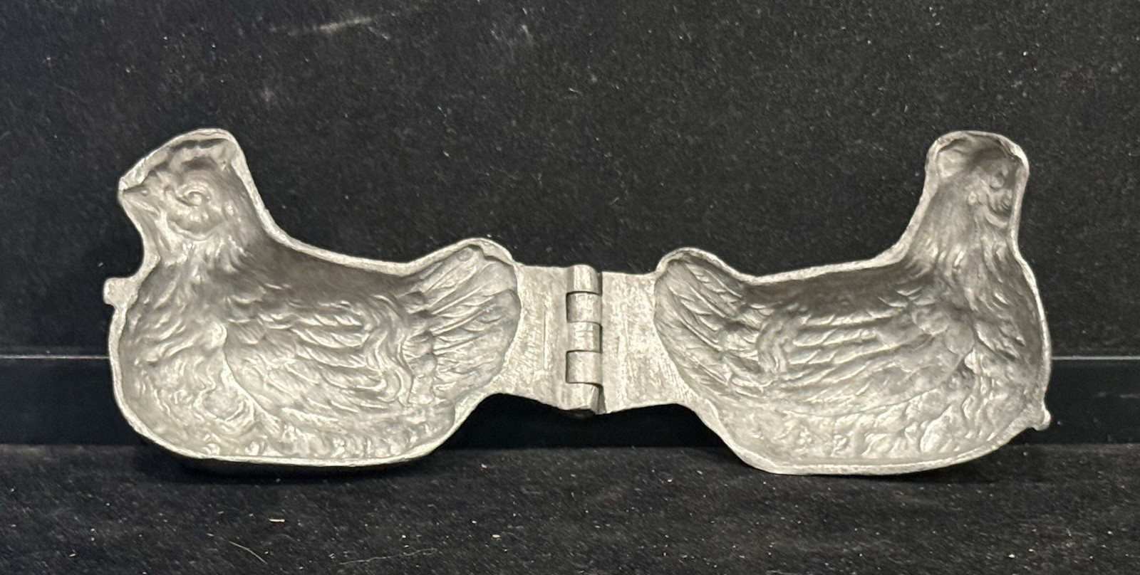 VINTAGE EPPPELSHEIMER E & CO. NY PEWTER HEN CHICKEN ICE CREAM CHOCOLATE MOLD (EY