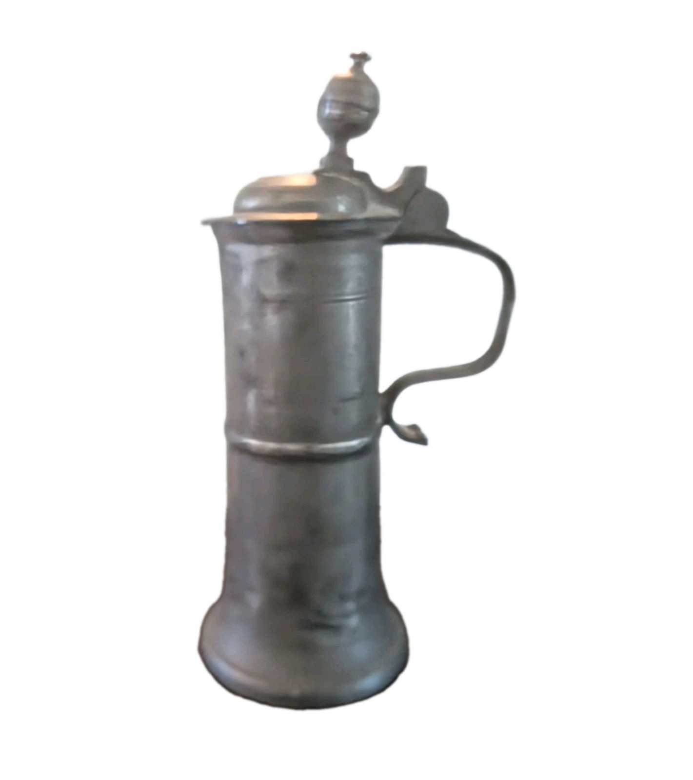 Antique Large 18th Century German Pewter Flagon 14