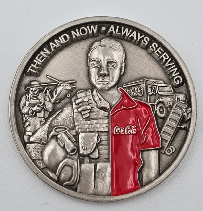 2020 Coca Cola 21st Annual Veterans Day Challenge Coin Soldier Worker