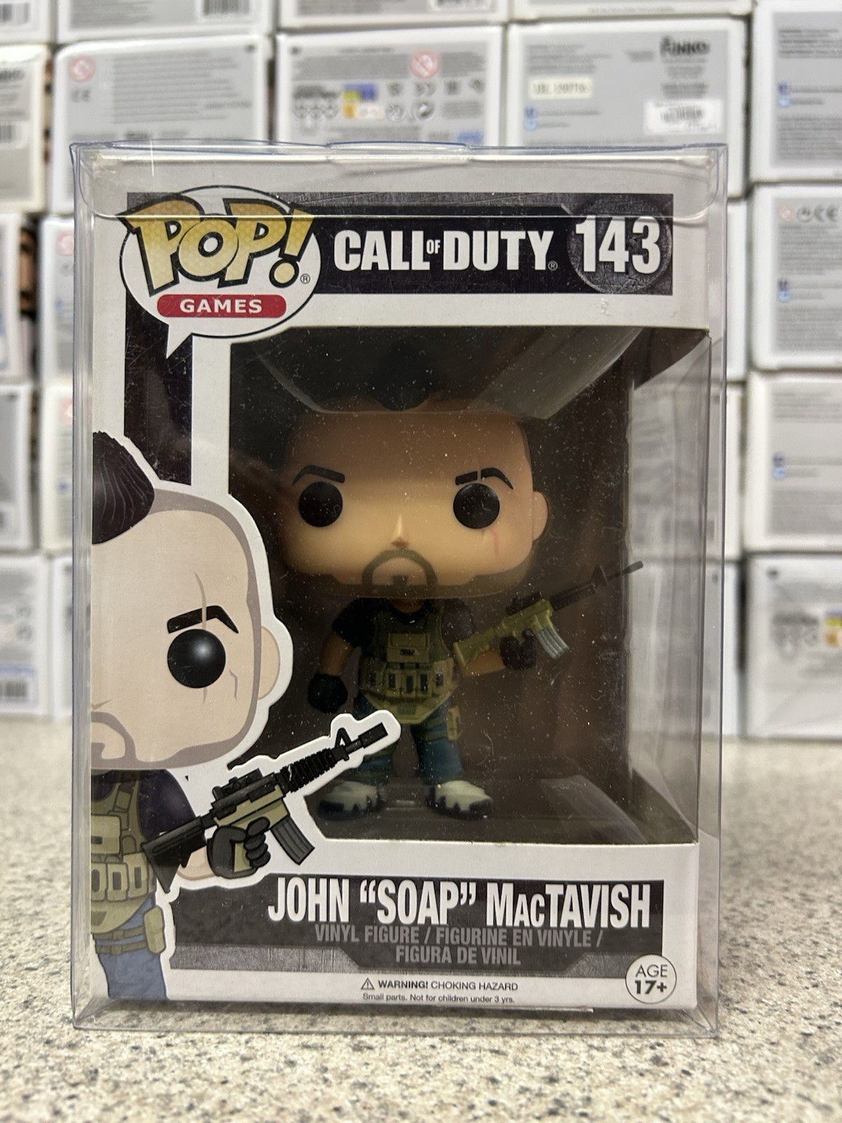 Funko Pop Call Of Duty John ‘’Soap’’ MacTavish #143 Vaulted Great Shape 🔥 🔥