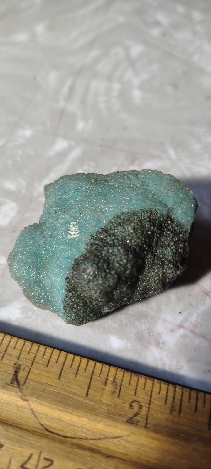 Druzy Gem Silica Chrysocolla Specimen Globe Arizona Rough Mineral 1.75\