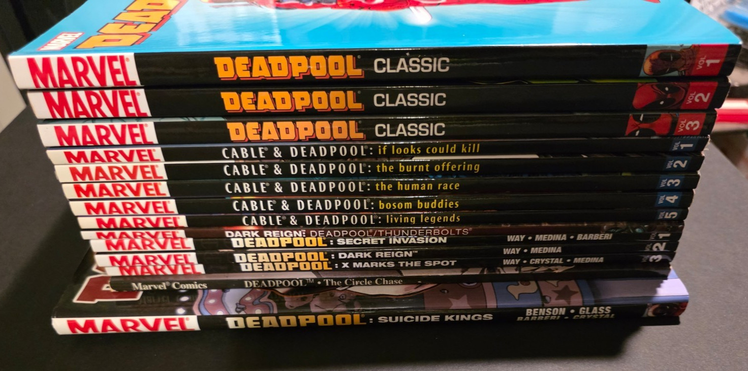 Deadpool Classic Vol #1-3 Cable 1-6 TPB ☆ Authentic ☆ 14 Book Lot ☆