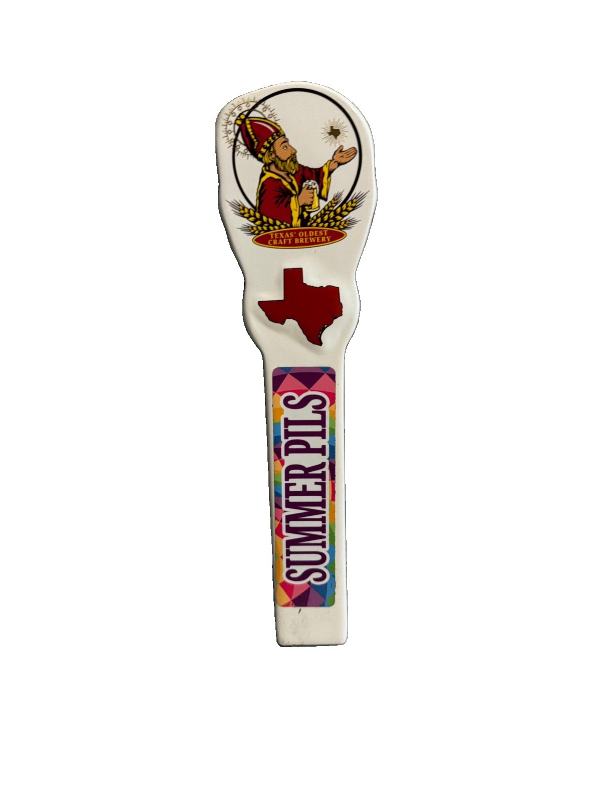 Saint Arnold Summer Pils Ceramic Beer Tap Handle Saint Arnold Summer Pils Ceramic Beer Tap Handle