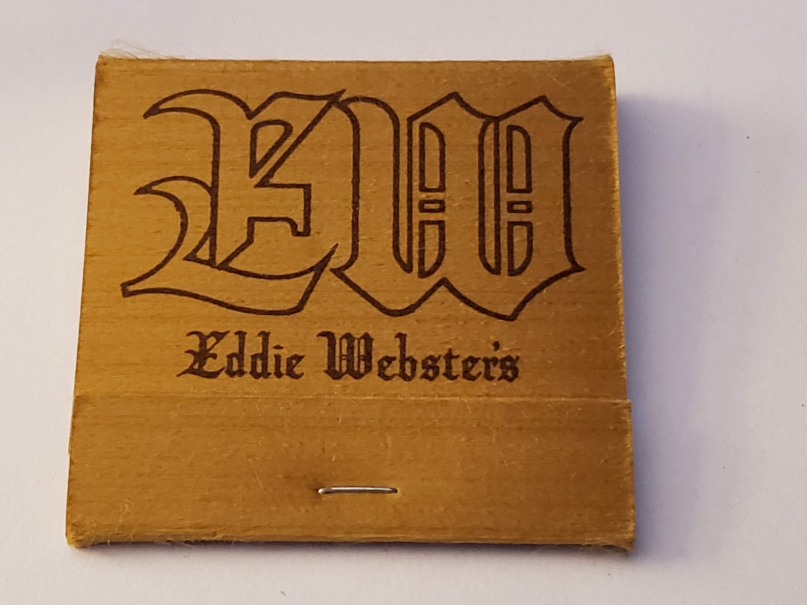 Vtg 1970s Matchbook - Eddie Webster\'s Restaurant, Minnesota NEW
