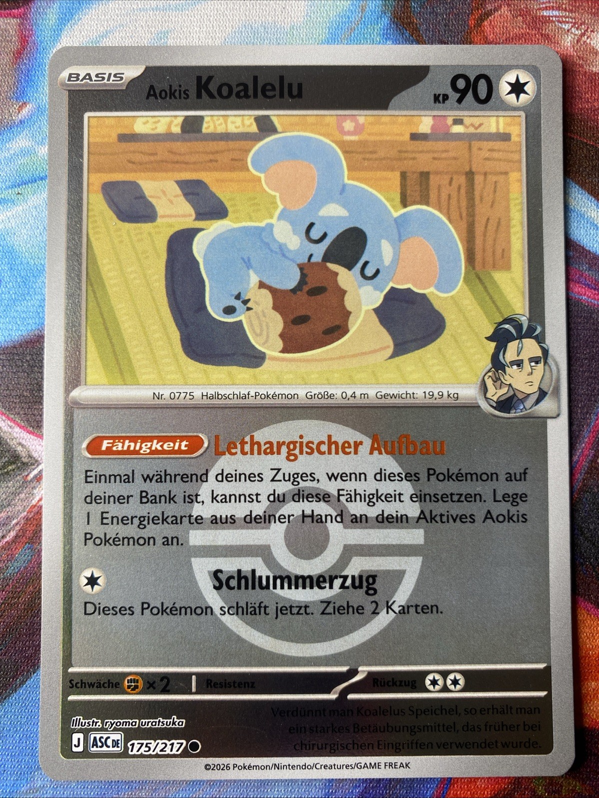 ASC Aokis Koalelu Pokeball Reverse Holo German Exalted Heroes 175/217 Pokemon 