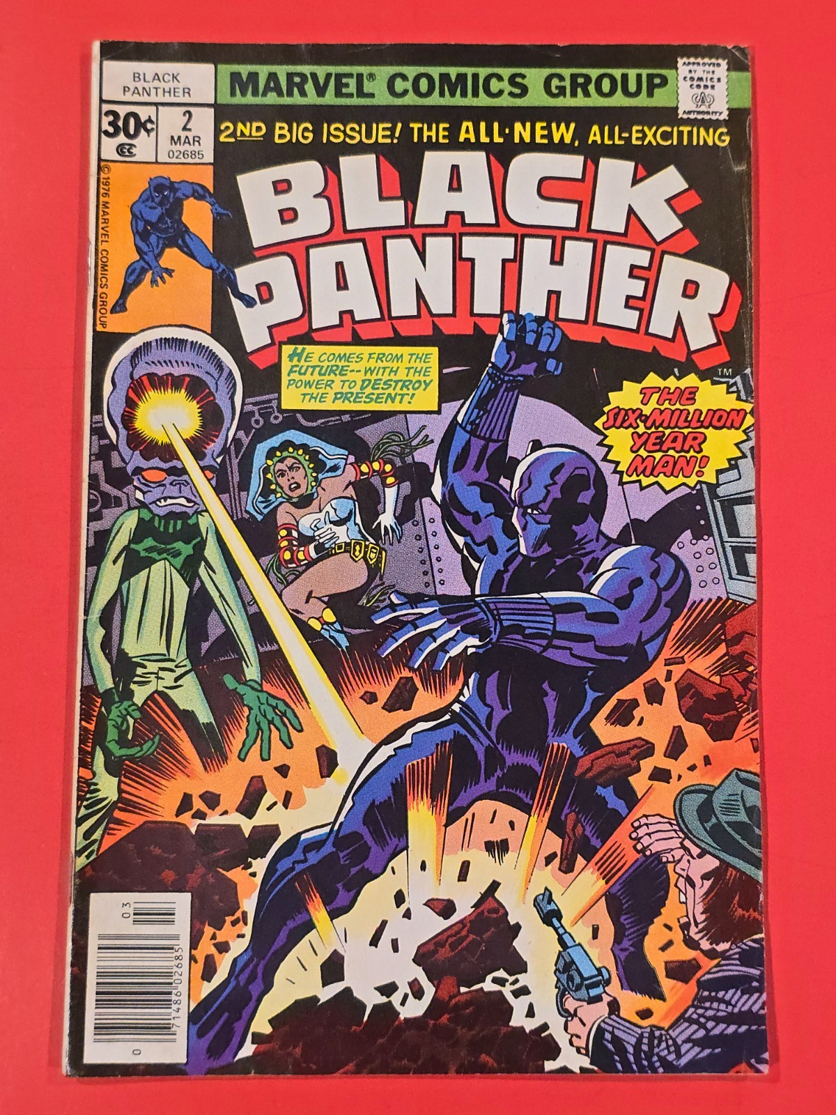 Black Panther #2 1977 Marvel Jack Kirby The Six-Million Year Man Bronze Age