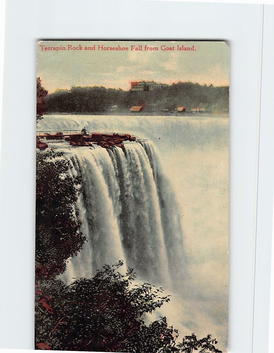 Postcard Terrapin Rock and Horseshoe Fall from Goat Island North America