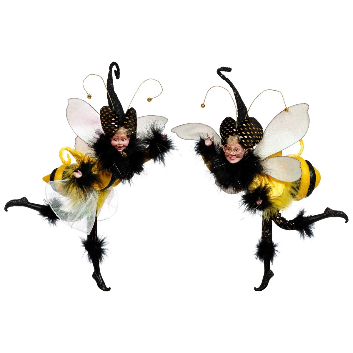 NIB Mark Roberts Busy Bees Pair Fairy Figurines Set of 2 14.5\