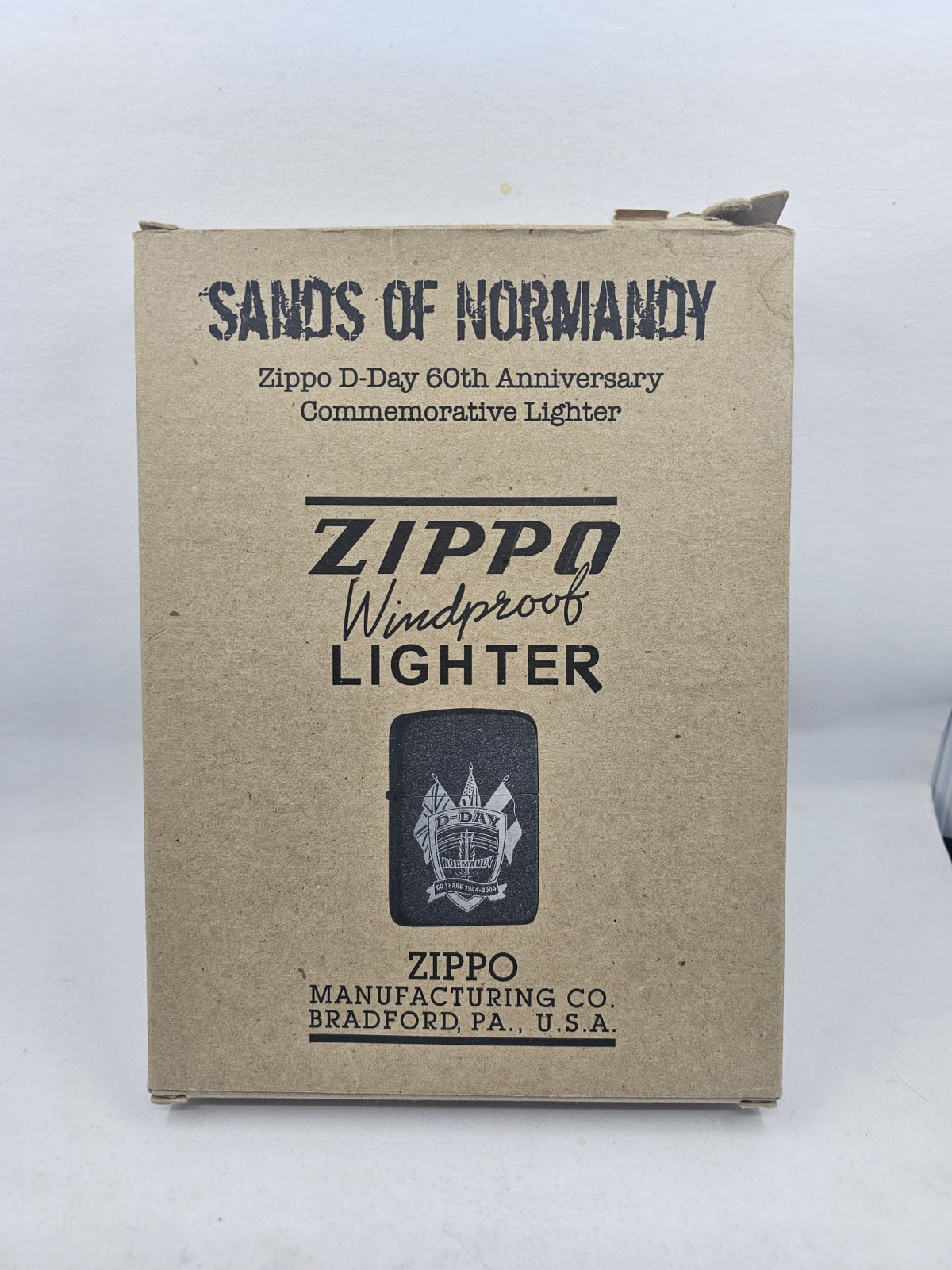 Sands Of Normandy D-Day 60th Anniversary Commemorative Zippo Lighter NEW Sealed