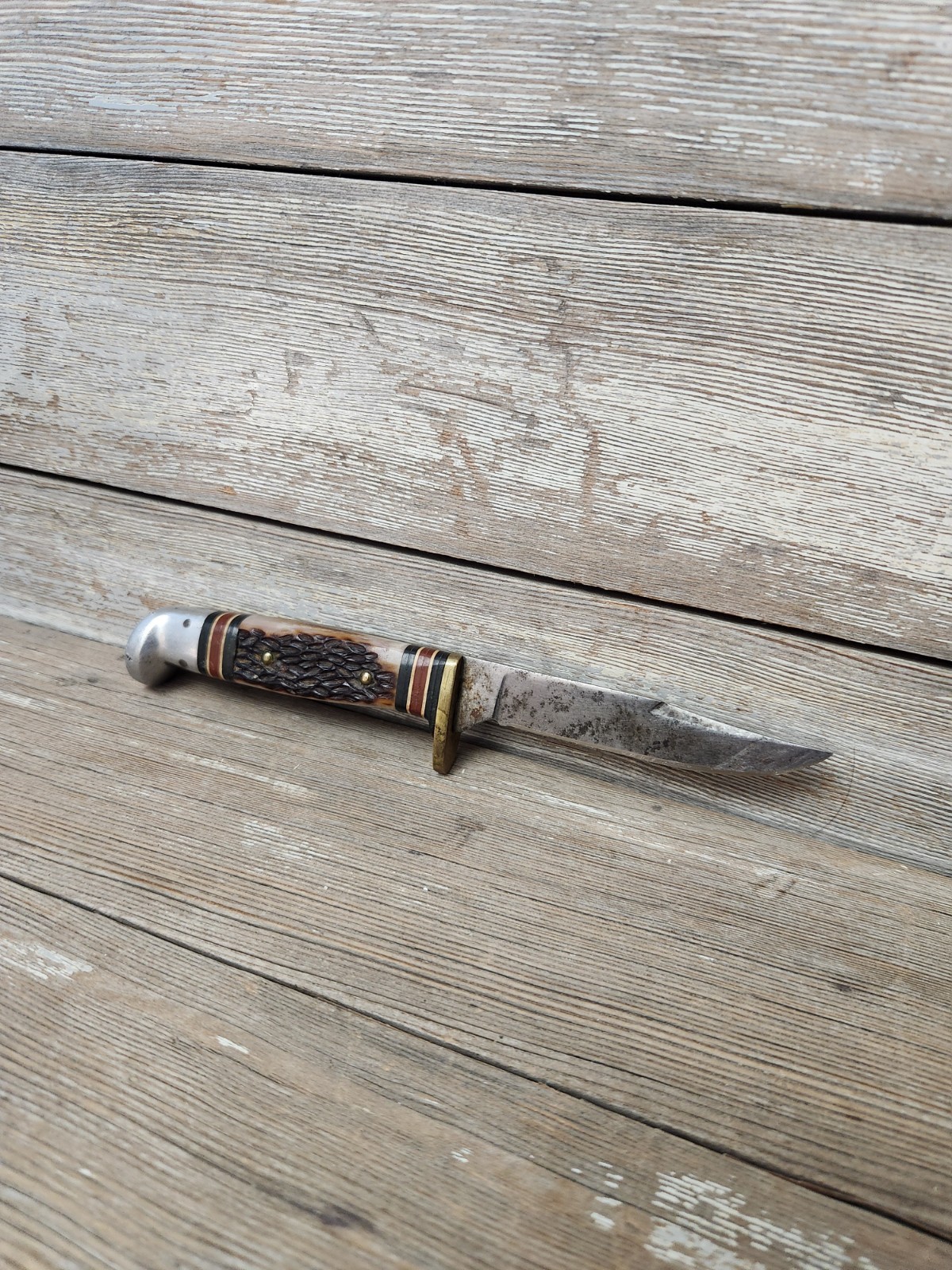 VINTAGE WESTERN CUTLERY #648  B - U.S.A. Hunting Knife 