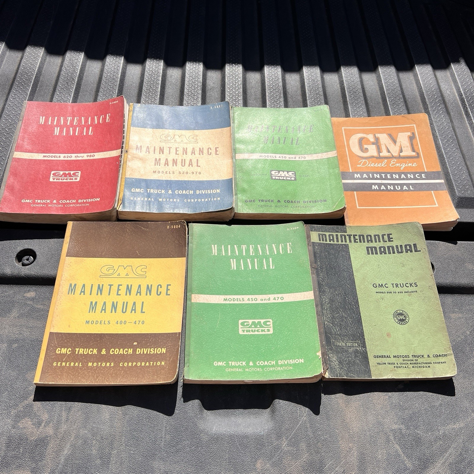 Vintage 1950s GMC Trucks General Motors Service Maintenance Manual Lot