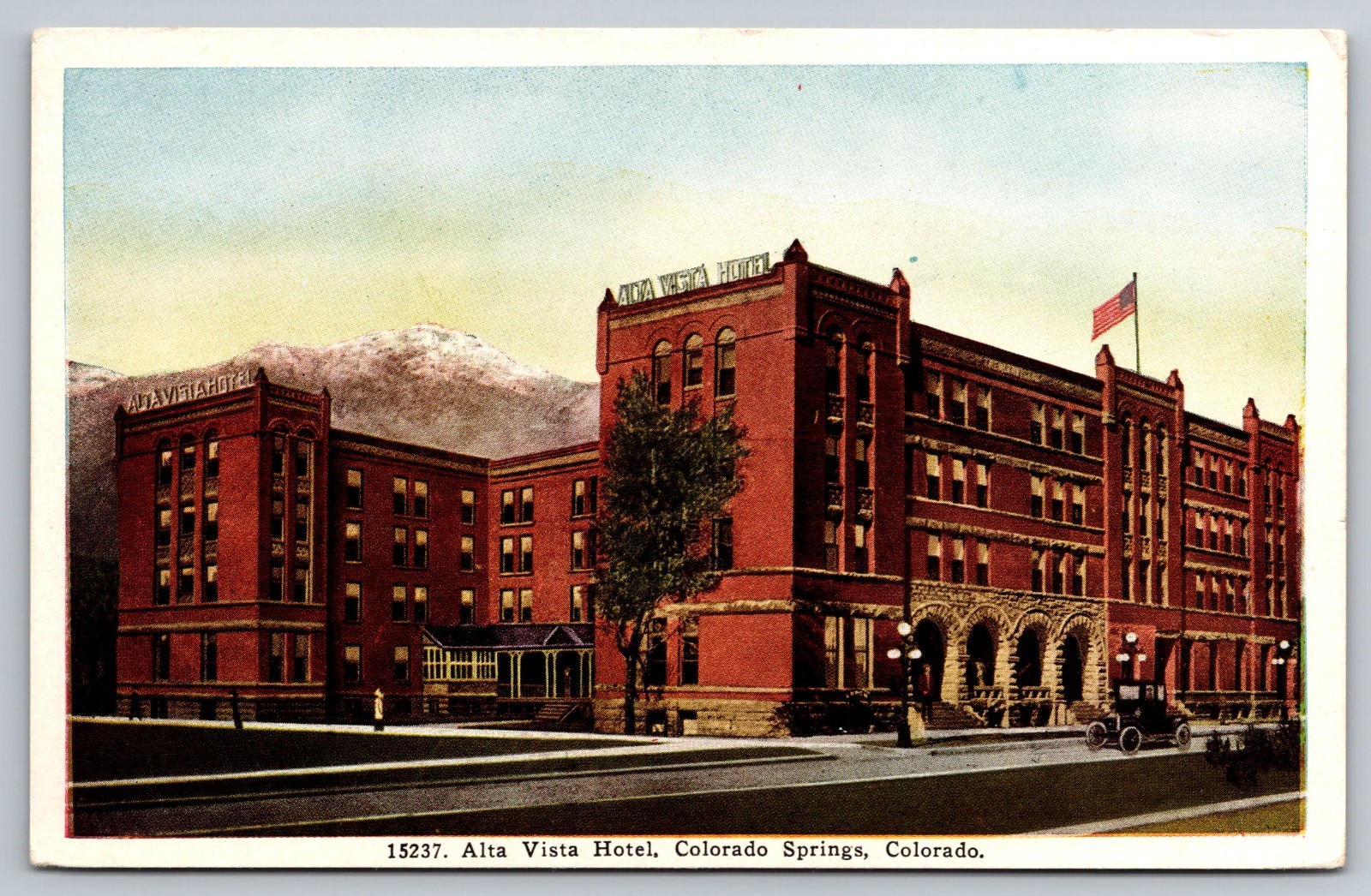 F 210, Alta Vista Hotel Colorado Springs, Colo, c1925, Vintage Autos F 210, Alta Vista Hotel Colorado Springs, Colo, c1925, Vintage Autos