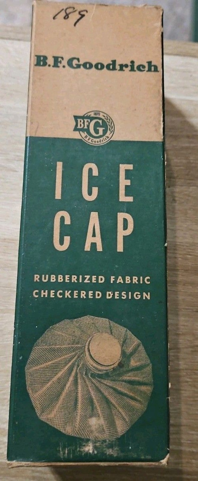 Vintage B F Goodrich Ice Cap No 38 9 Inch Checkered NOS In Box