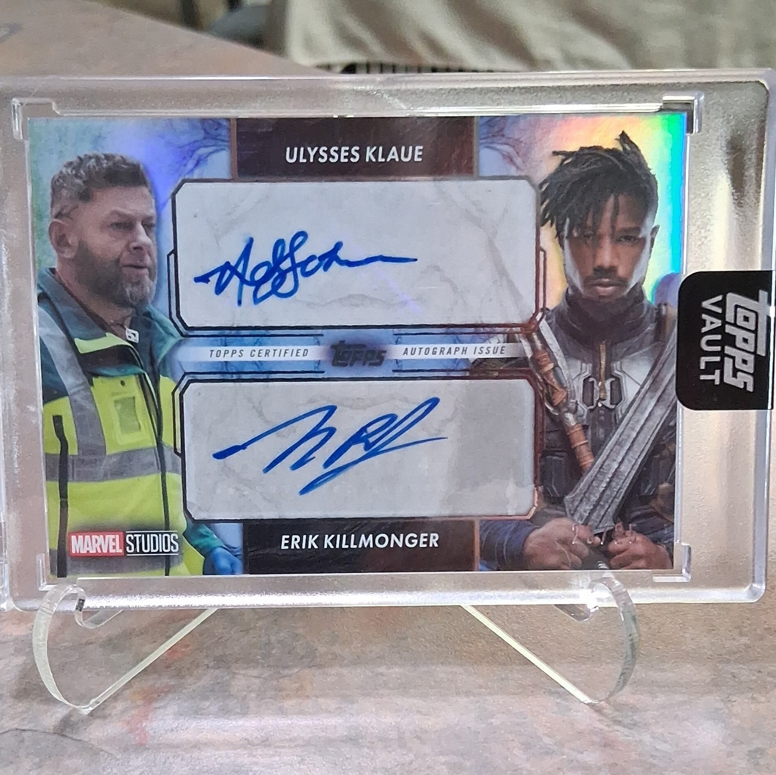 2026 Topps Vault Marvel Duo Auto Michael B Jordan Andy Serkis MD-AM 23/25 MCU