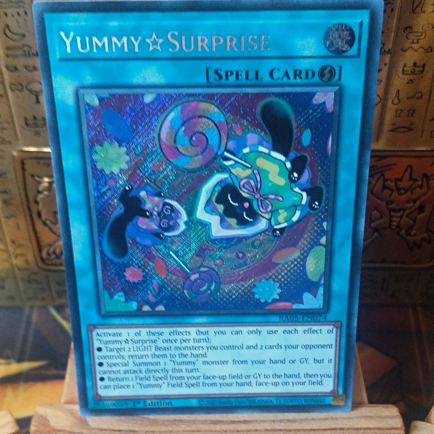 konami yummy surprise RA05-EN074 secret rare, 1 pc, mint