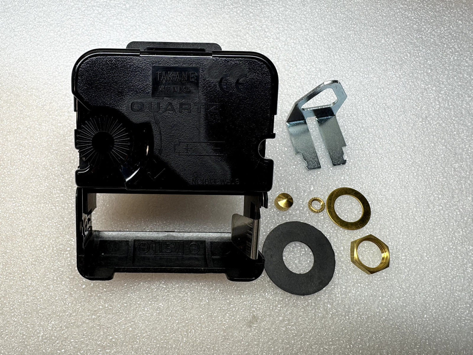 Takane High Torque Quartz Clock Movement Extended Minute Shaft made in the USA