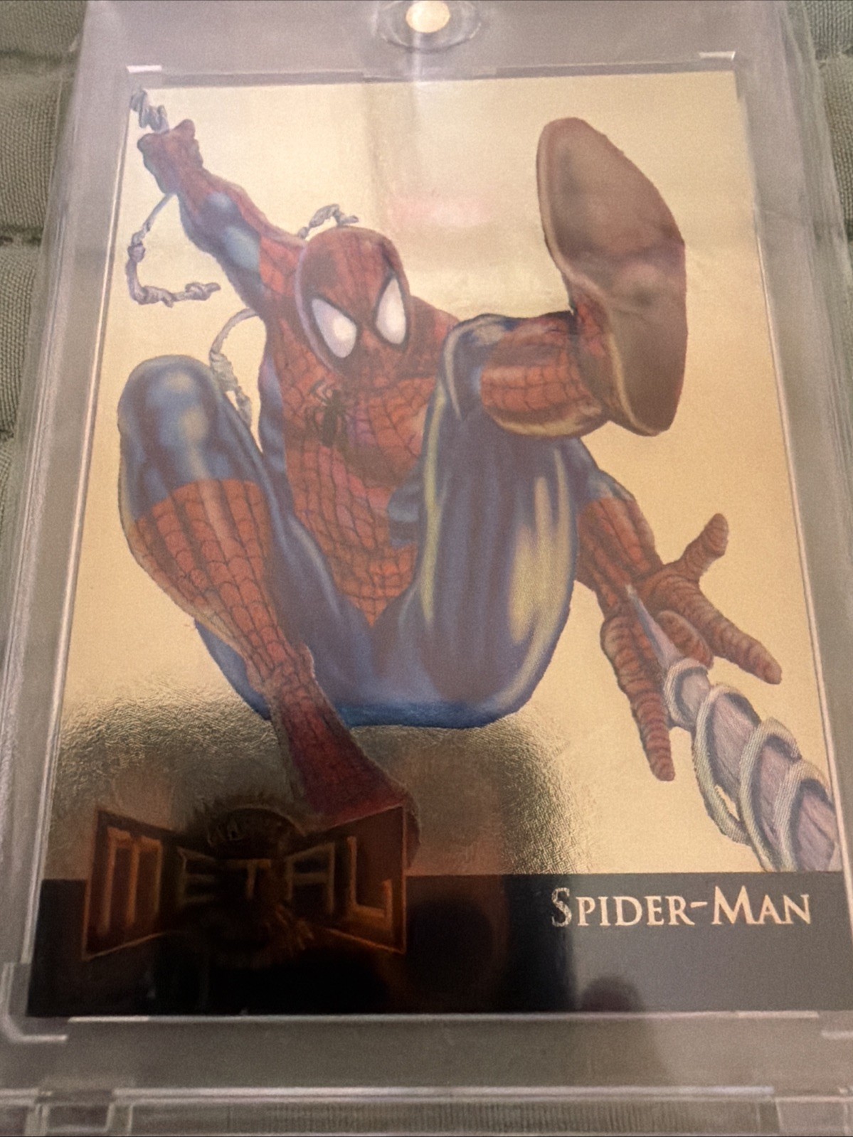 1995 Spider Man Marvel Metal Flashers Gold Blasters Cards Rare Pop Vintage