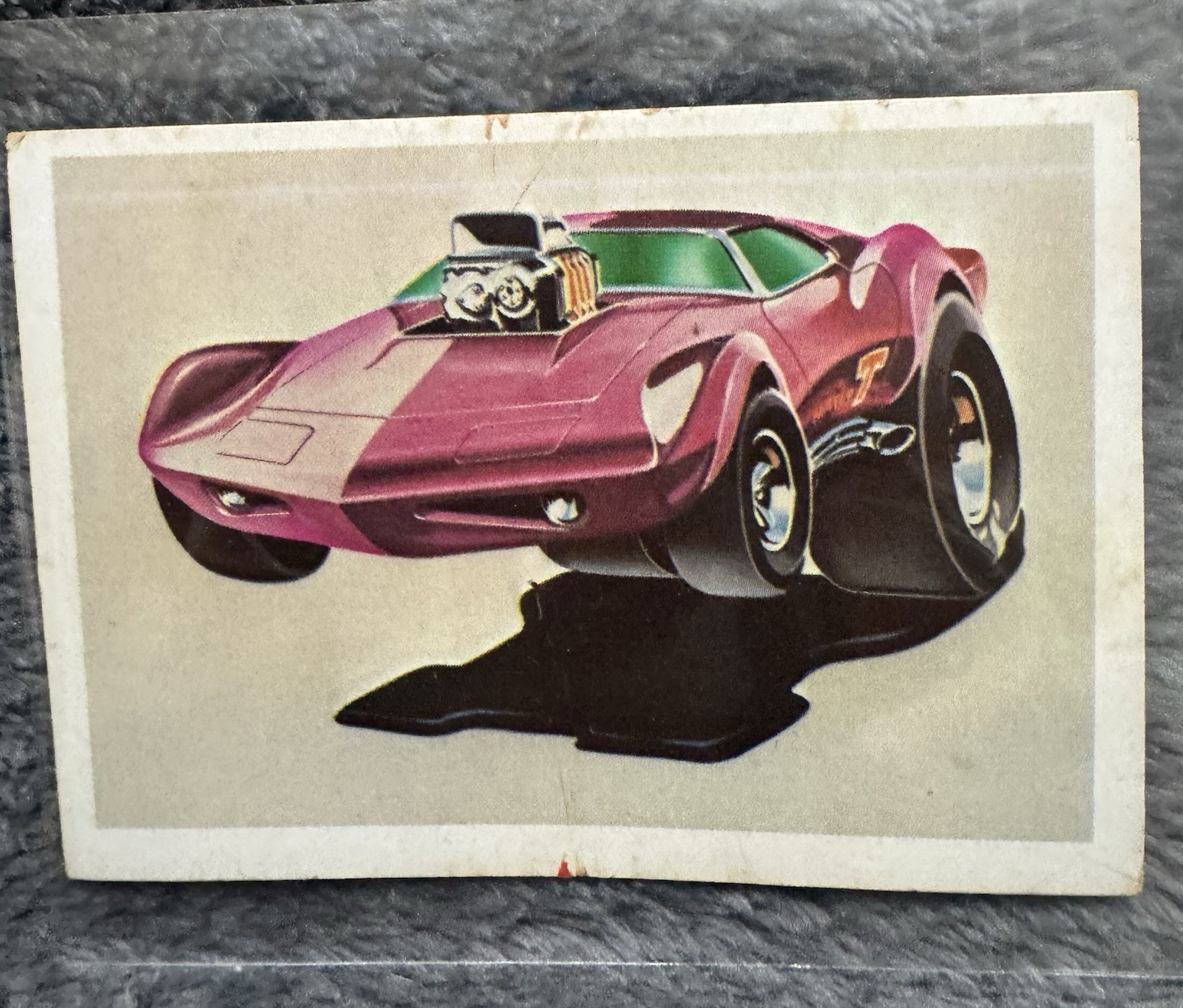vintage 1970 Tom Daniels Monogram Models Screamin Vette Trading Card - Kit #6785