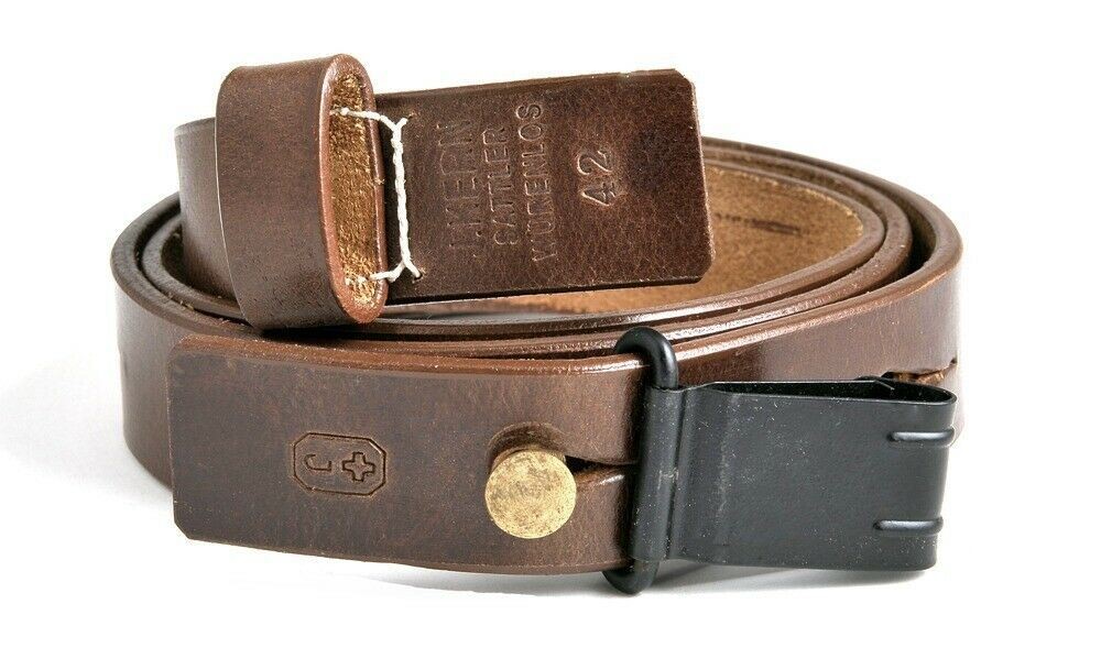 Swiss K31 Schmidt-Rubin Leather Sling Dated 1942 Swiss K31 Schmidt-Rubin Leather Sling Dated 1942