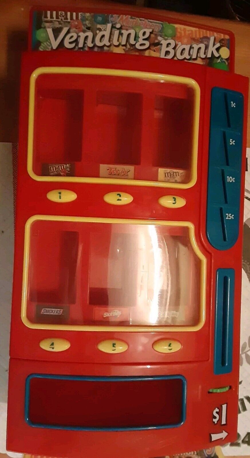 M&M\'s Candy Vending Machine Bank Snickers Twix Skittles Fun Size Mars