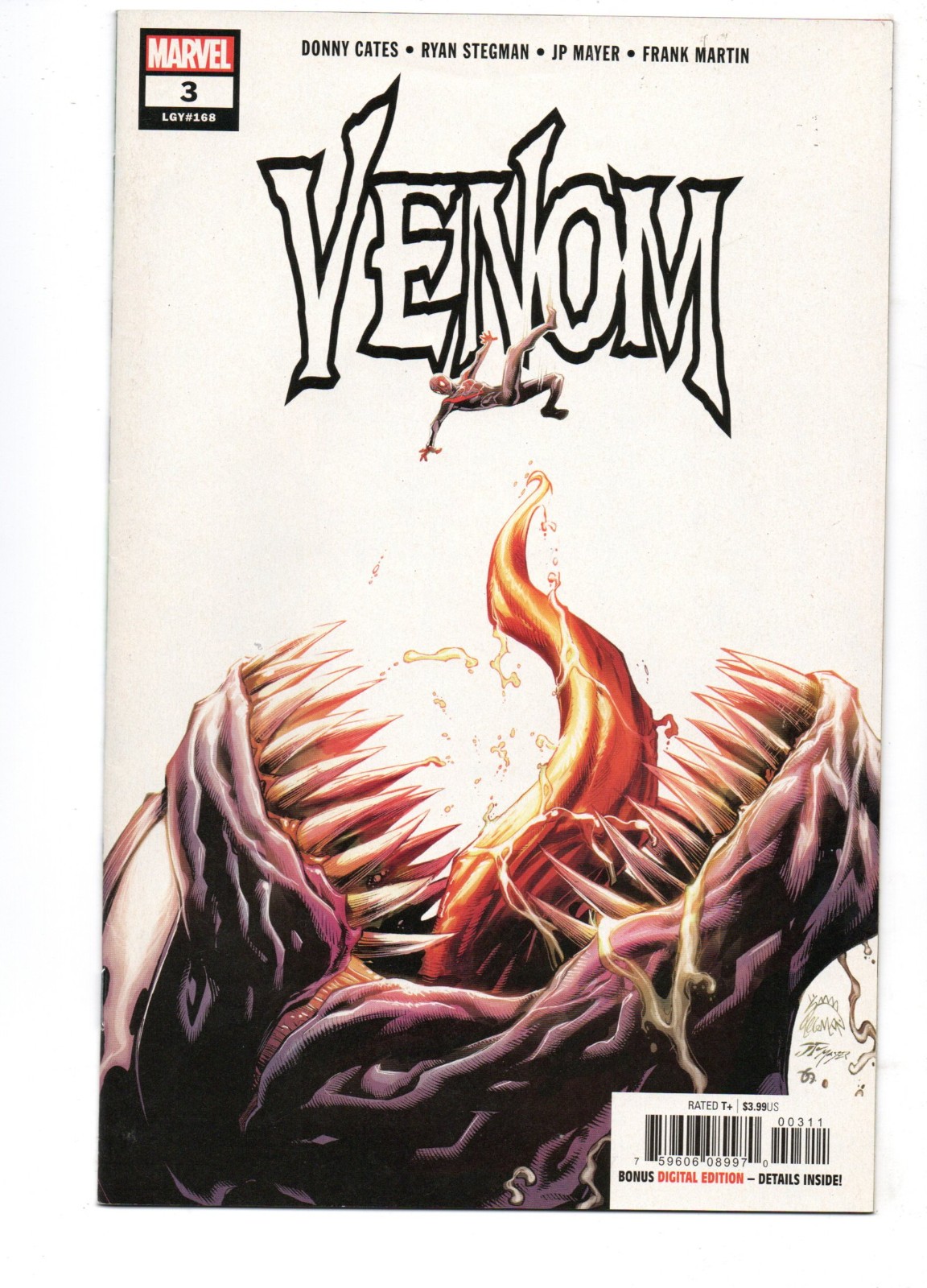 VENOM #3 (2018) - GRADE 9.4 - DONNY CATES MARVEL 1ST FULL APPEARANCE KNULL