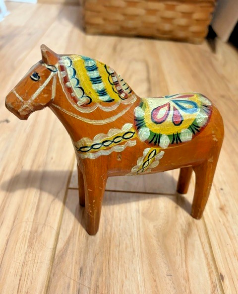 Antique Swedish Dala Horse Wooden Hand Carved Painted Red/Orange Folk Art 5 Antique Swedish Dala Horse Wooden Hand Carved Painted Red/Orange Folk Art 5