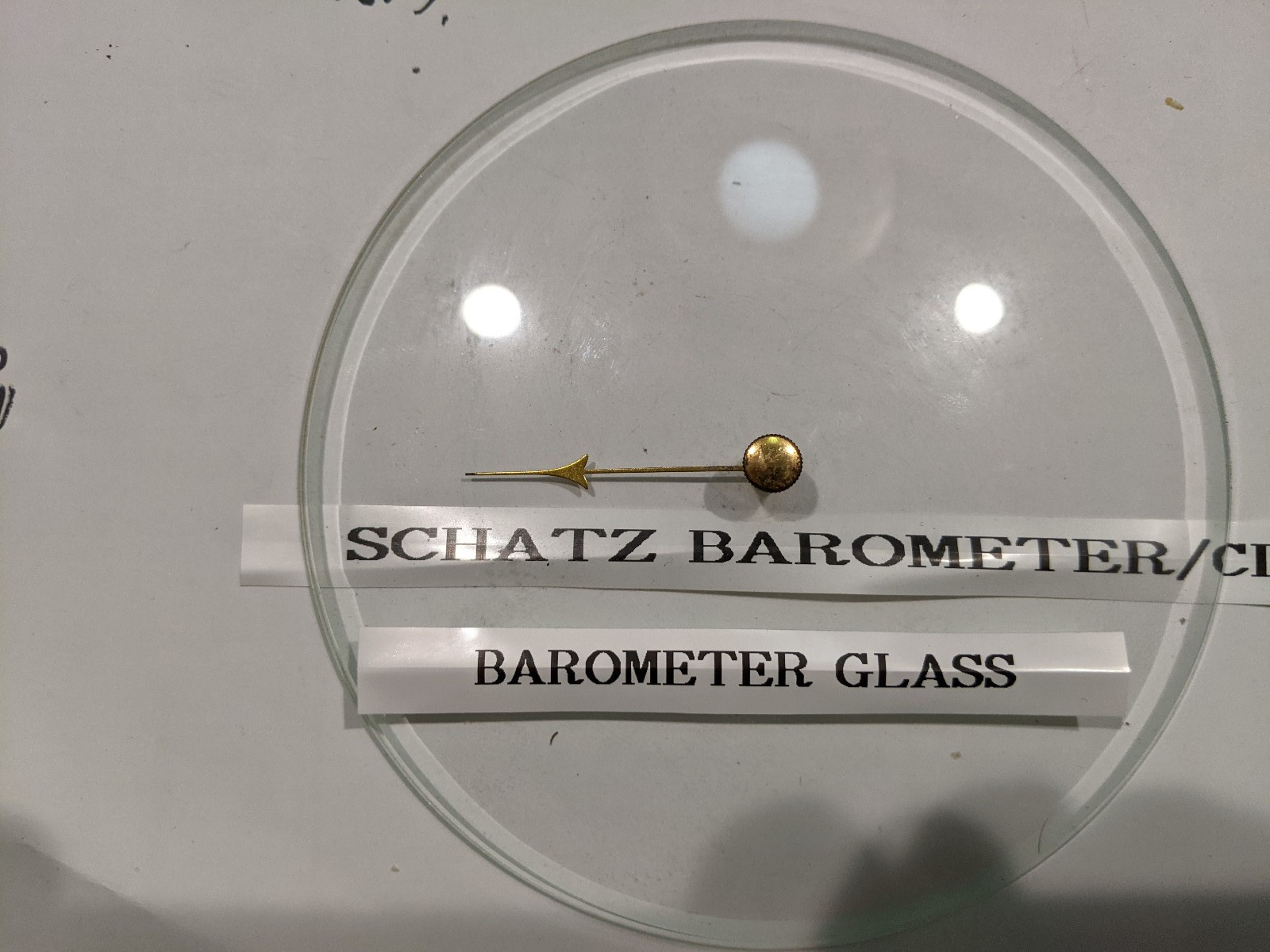 SCHATZ SHIP'S WHEEL BAROMETER/CLOCK BONEYARD PARTS: USED YOUR CHOICE 