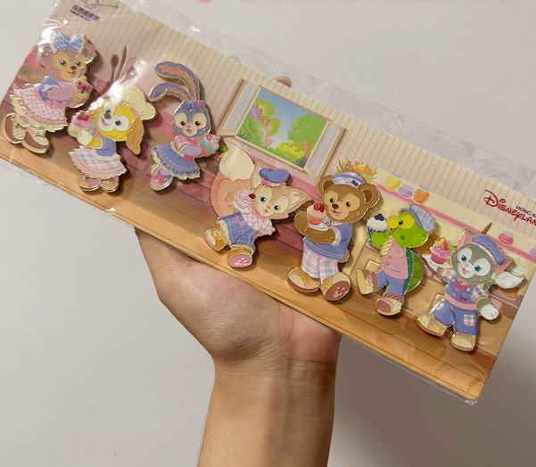 Authentic Disney Pin Spring Duffy and Friends 7pins Set HongKong Disneyland New Authentic Disney Pin Spring Duffy and Friends 7pins Set HongKong Disneyland New