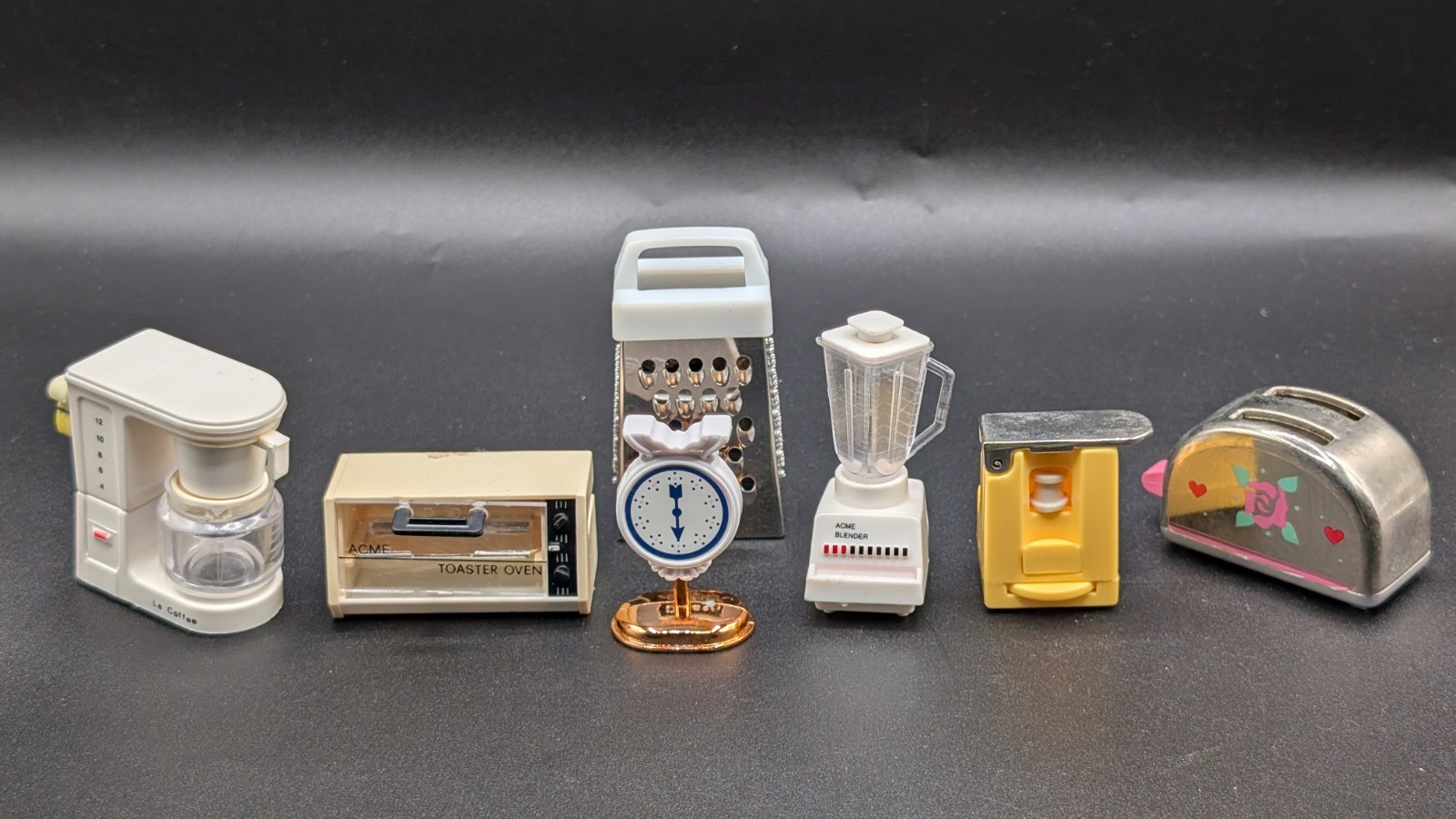 Vintage 90s Miniature Kitchen Appliances Fridge Magnets, Acme & More Lot of 7 