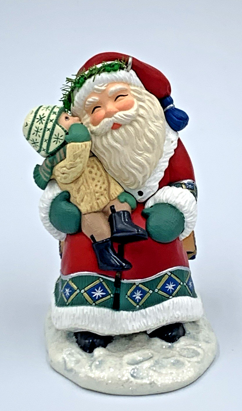 Hallmark Keepsake Christmas Ornament 'SITTIN' ON SANTA'S LAP' Voice Record NEW