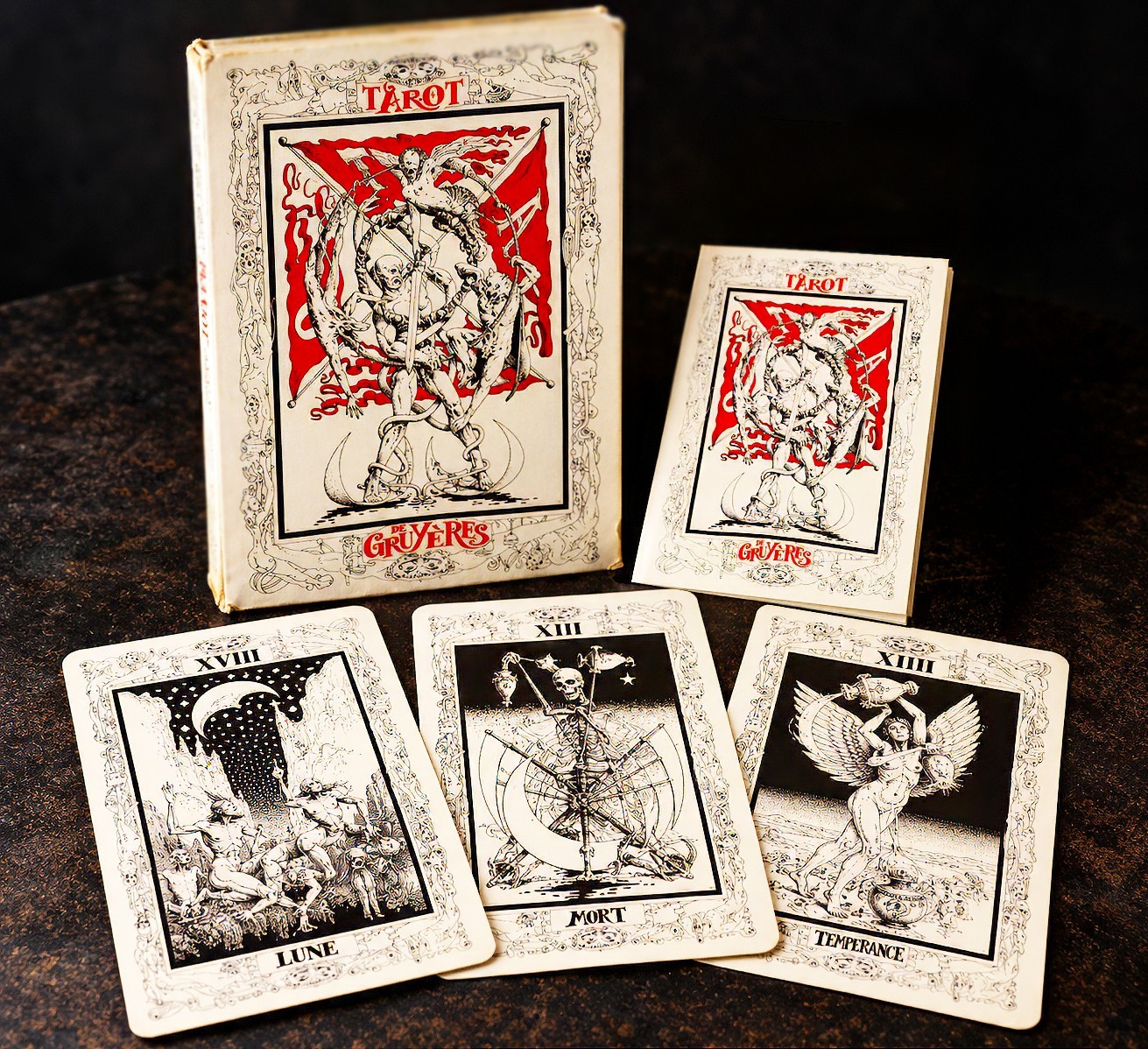 Le Tarot de Gruyères 1993 José Roosevelt- Swiss Art Tarot 22 Arcana RARE