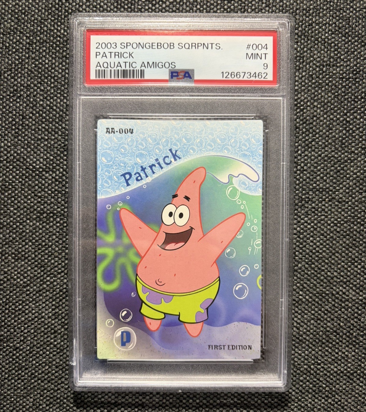 2003 UPPER DECK AQUATIC AMIGOS PATRICK #004 PSA 9