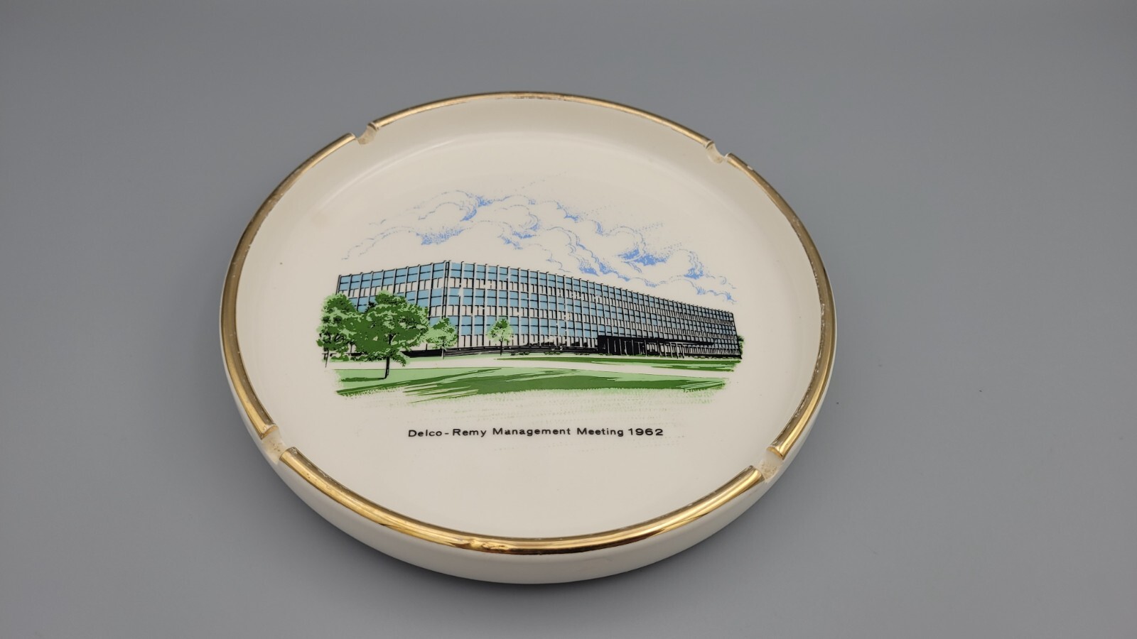 Vintage Delco Remy Ash Receiver Ashtray Anderson Indiana 1962 Commemorative