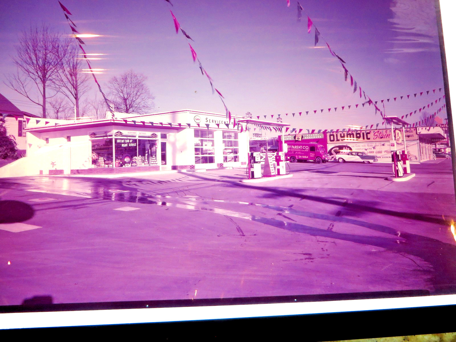 3 Vintage 8x10 Negatives Seattle Carter Service Gas Station 1950s? 3 Vintage 8x10 Negatives Seattle Carter Service Gas Station 1950s?
