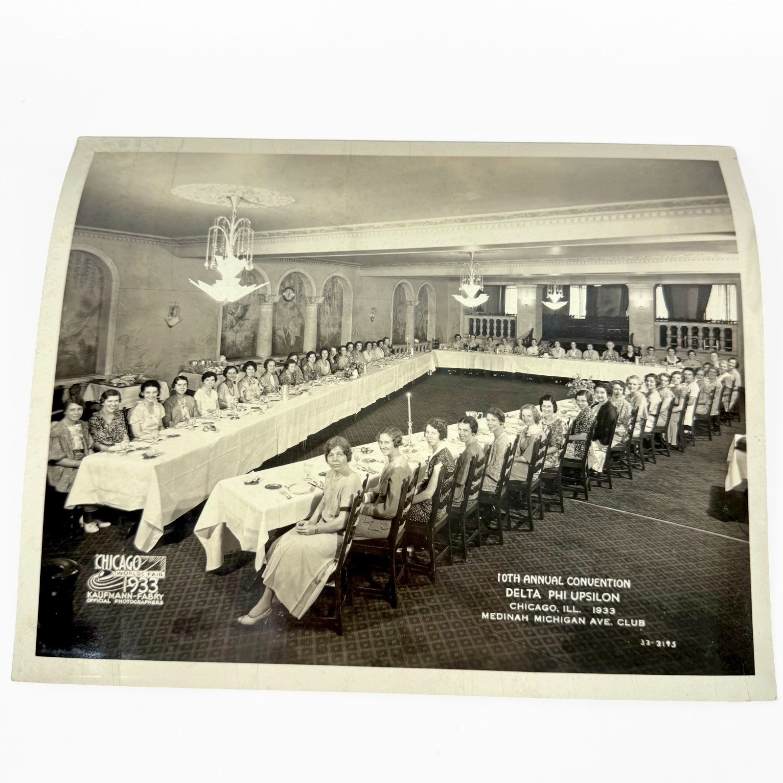 1933 Chicago Worlds Fair Delta Phi Upsilon Convention Medinah Photo White City