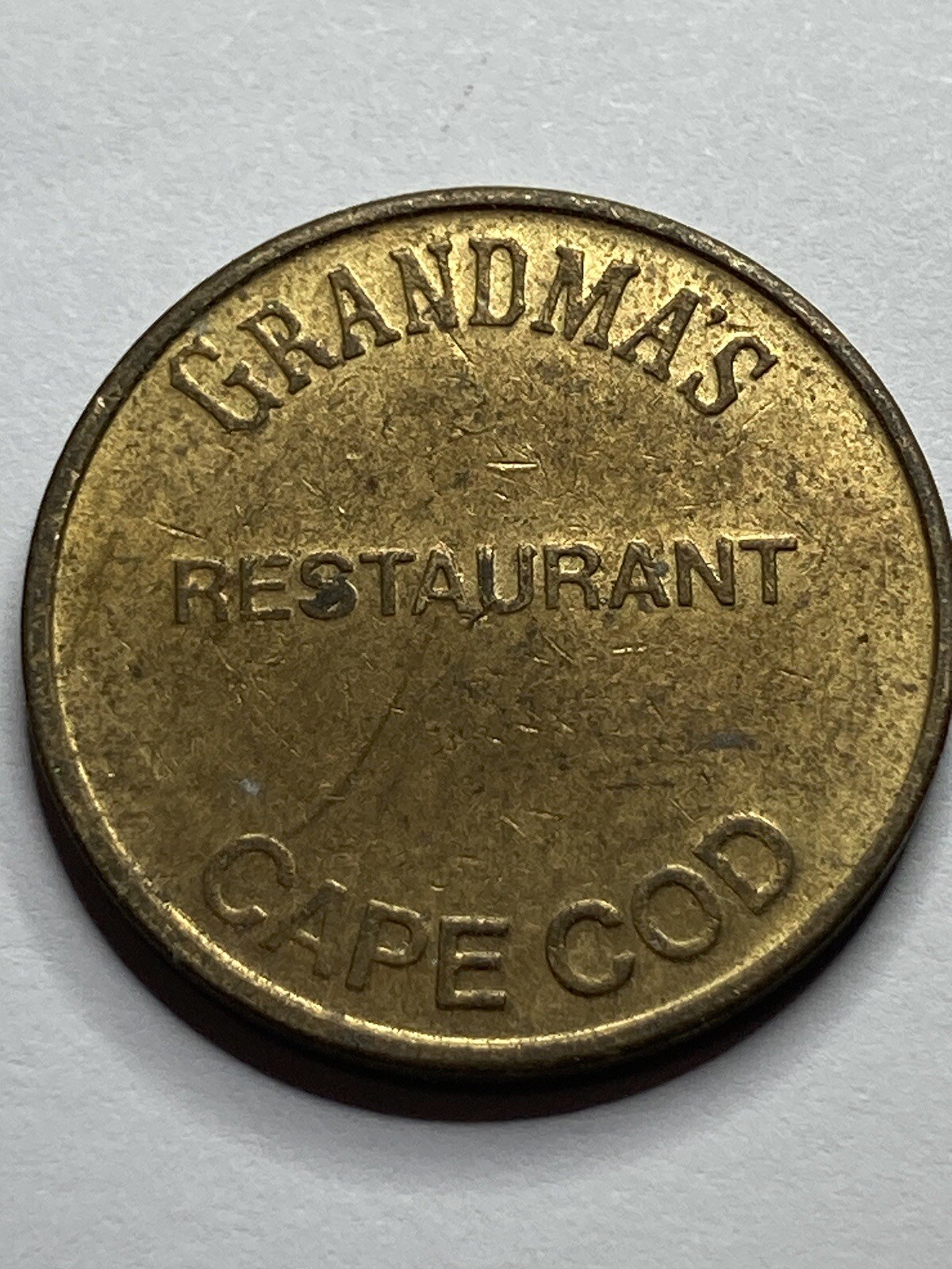 Vintage Grandma's Restaurant Cape Cod Arcade Token Defunct (now cvs pharm) #sb1