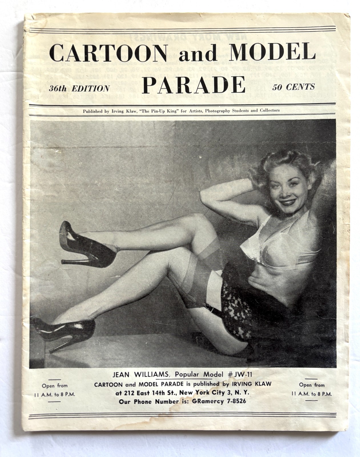 CARTOON and MODEL PARADE – 36th Edition – Irving Klaw “The Pin-Up King”