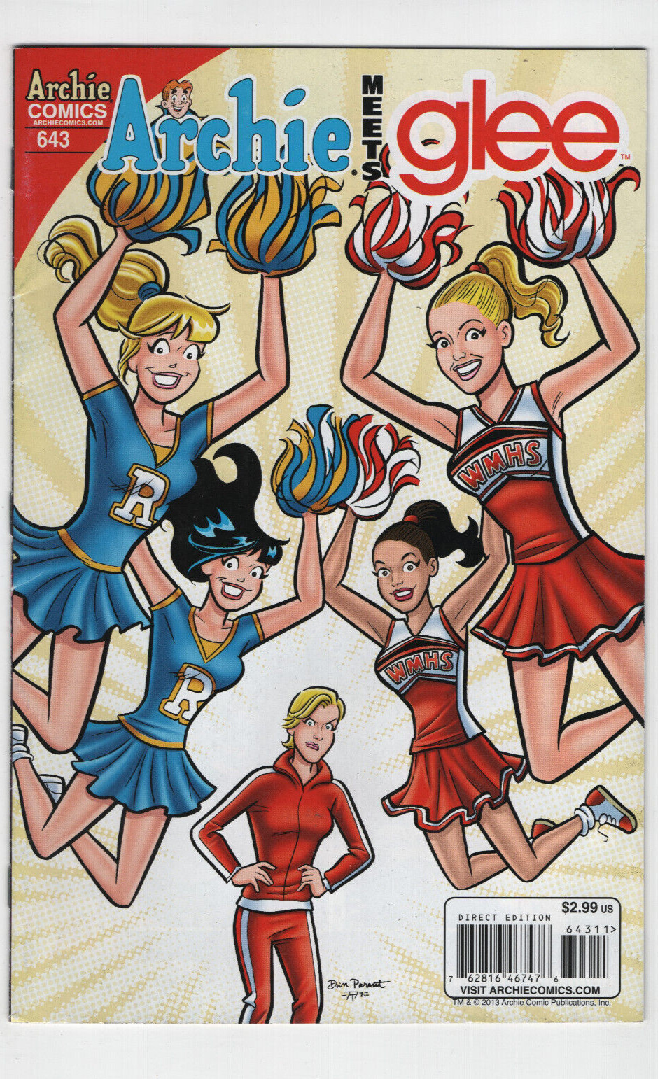 ARCHIE 643 Meets Glee Cheerleader Cover Dan Parent GGA Good Girl Art Comics 2013