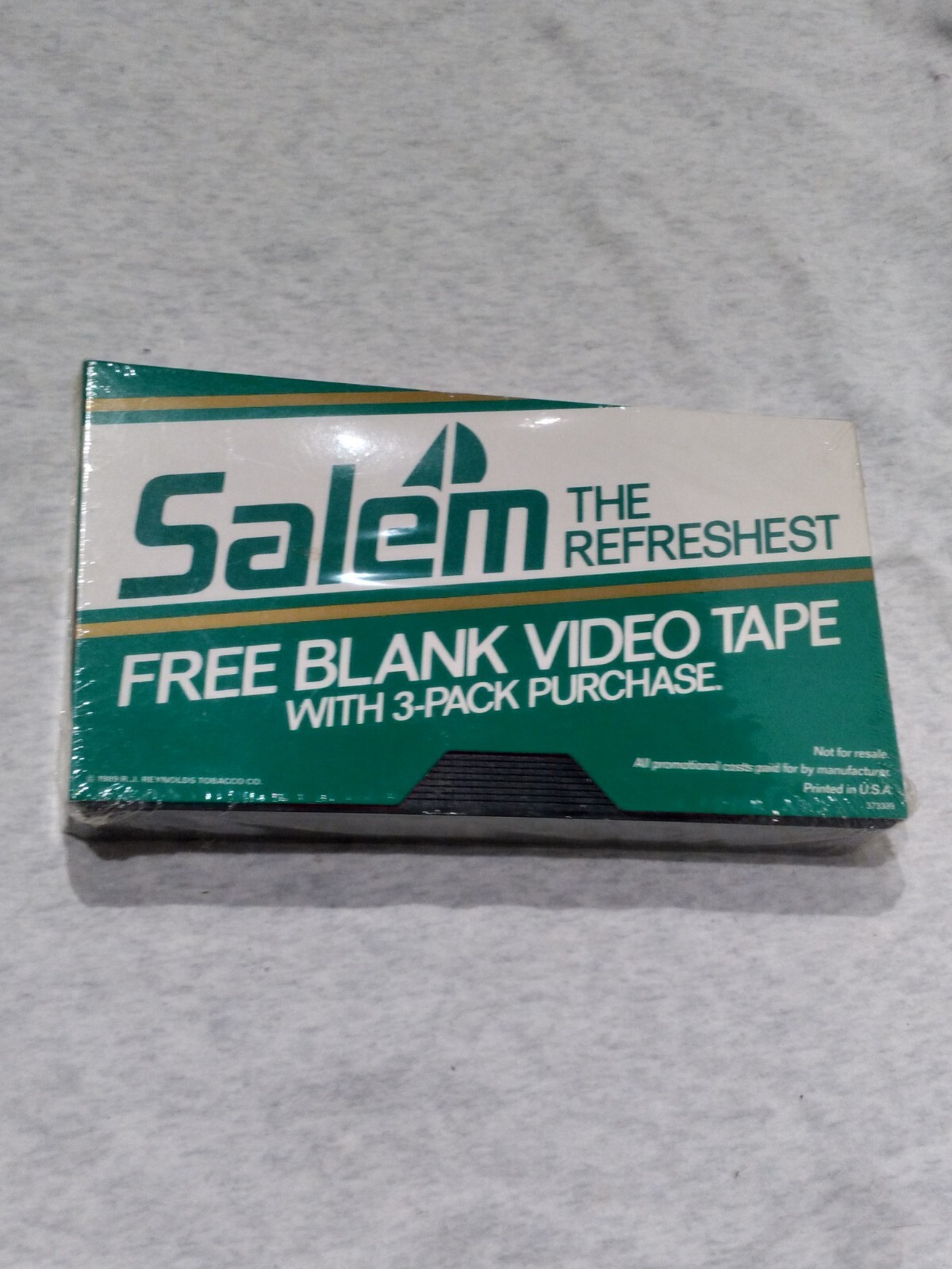 Vintage 1980\'s Salem Menthol Cigarette Promotional Blank VHS tape