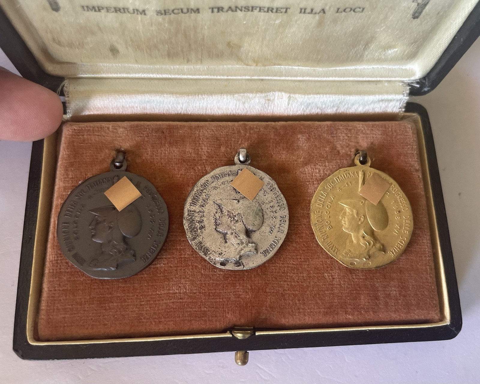 Medals Meeting Italian Society Progress Sciences University of Bologna 1938
