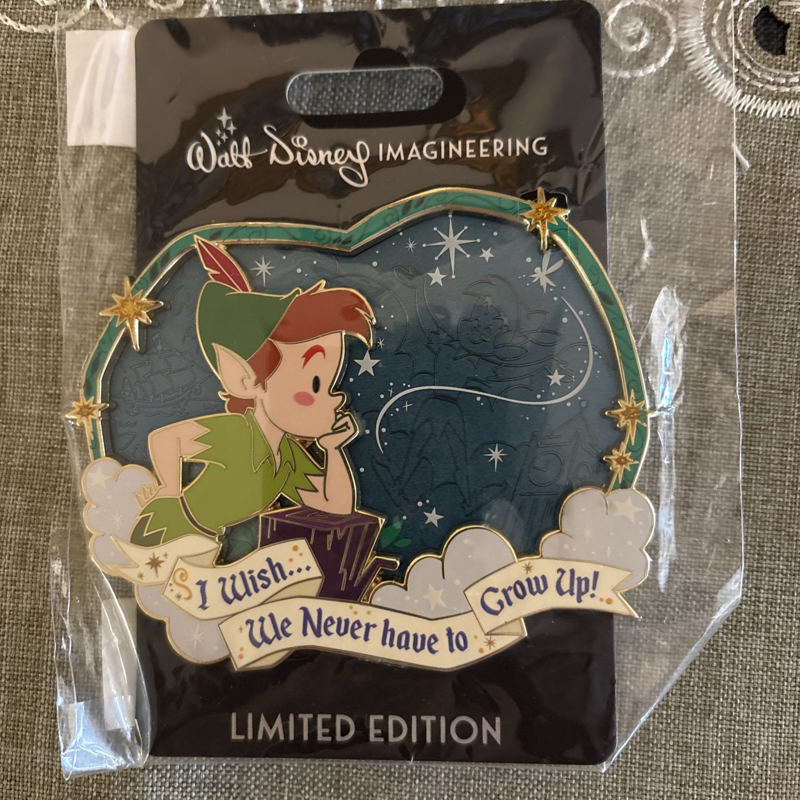Disney WDI MOG Peter Pan I Wish Pin LE 300