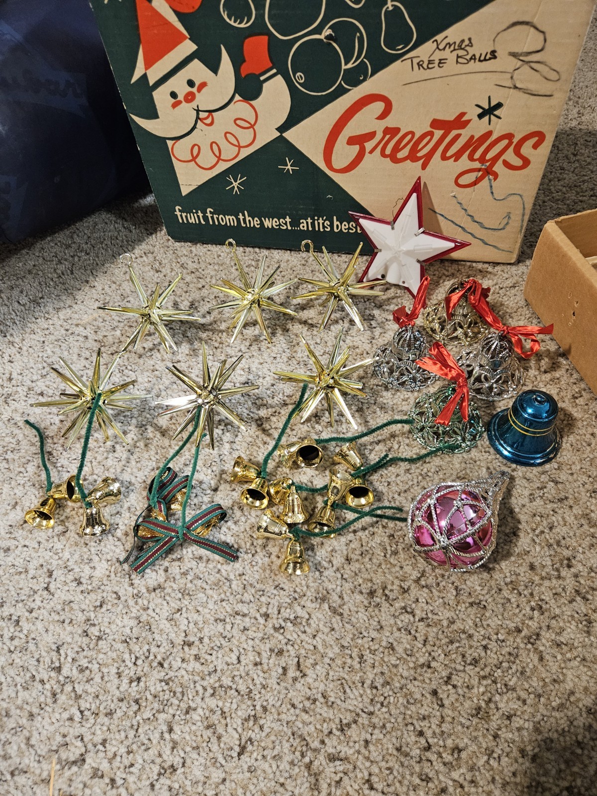 VTG Bradford Sputnik Atomic Starburst Christmas Ornaments MCM Lot 6 PLUS MORE 