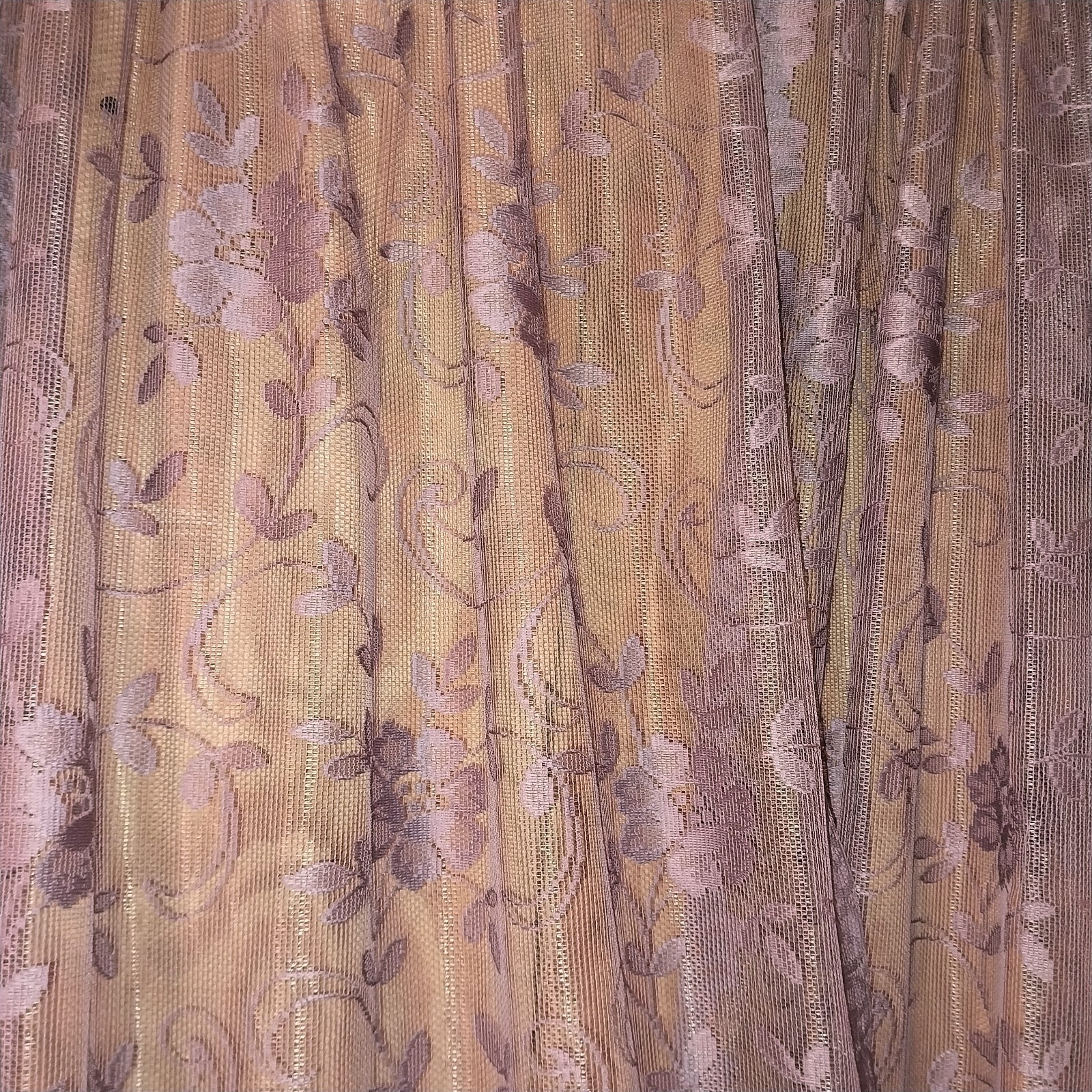 Vintage JC PENNEY Purple Lace Curtains 112\ Vintage JC PENNEY Purple Lace Curtains 112\