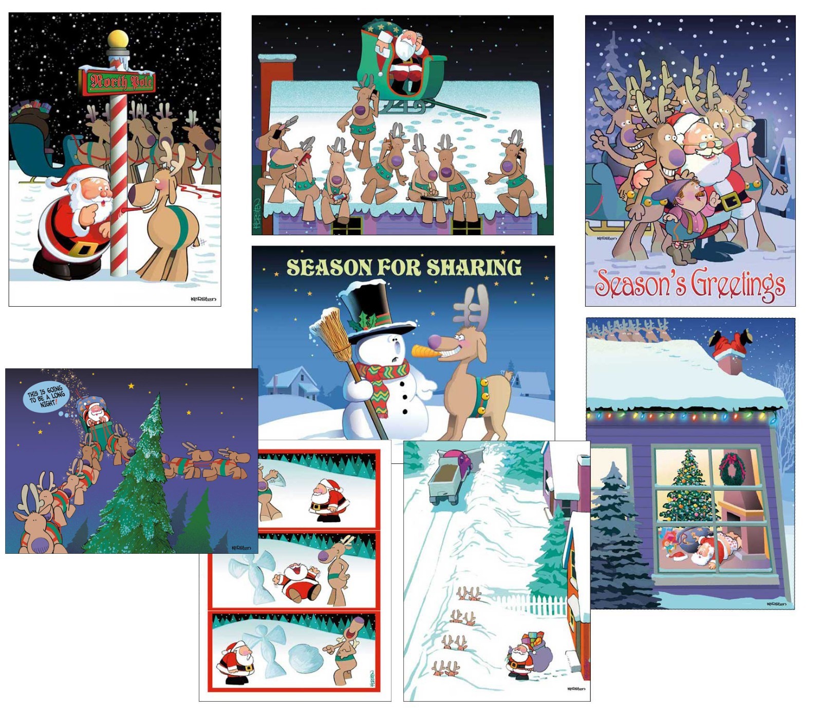 Assortment Pack of 24 Funny Christmas Cards - Assorted Holiday Cards - Humor -85 Assortment Pack of 24 Funny Christmas Cards - Assorted Holiday Cards - Humor -85