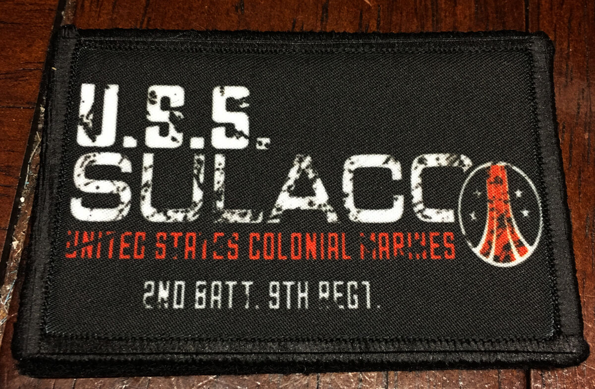 Aliens movie USS Sulaco Colonial Marines Morale Patch Tactical Military 